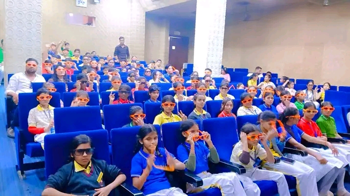 Students on an educational visit