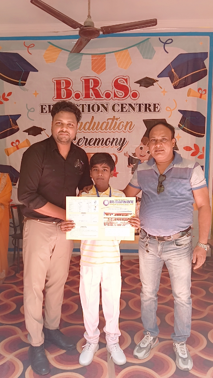 Student during graduation ceremony at B.R.S. Education Center