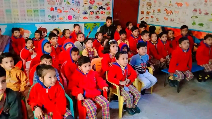 Young students in a classroom